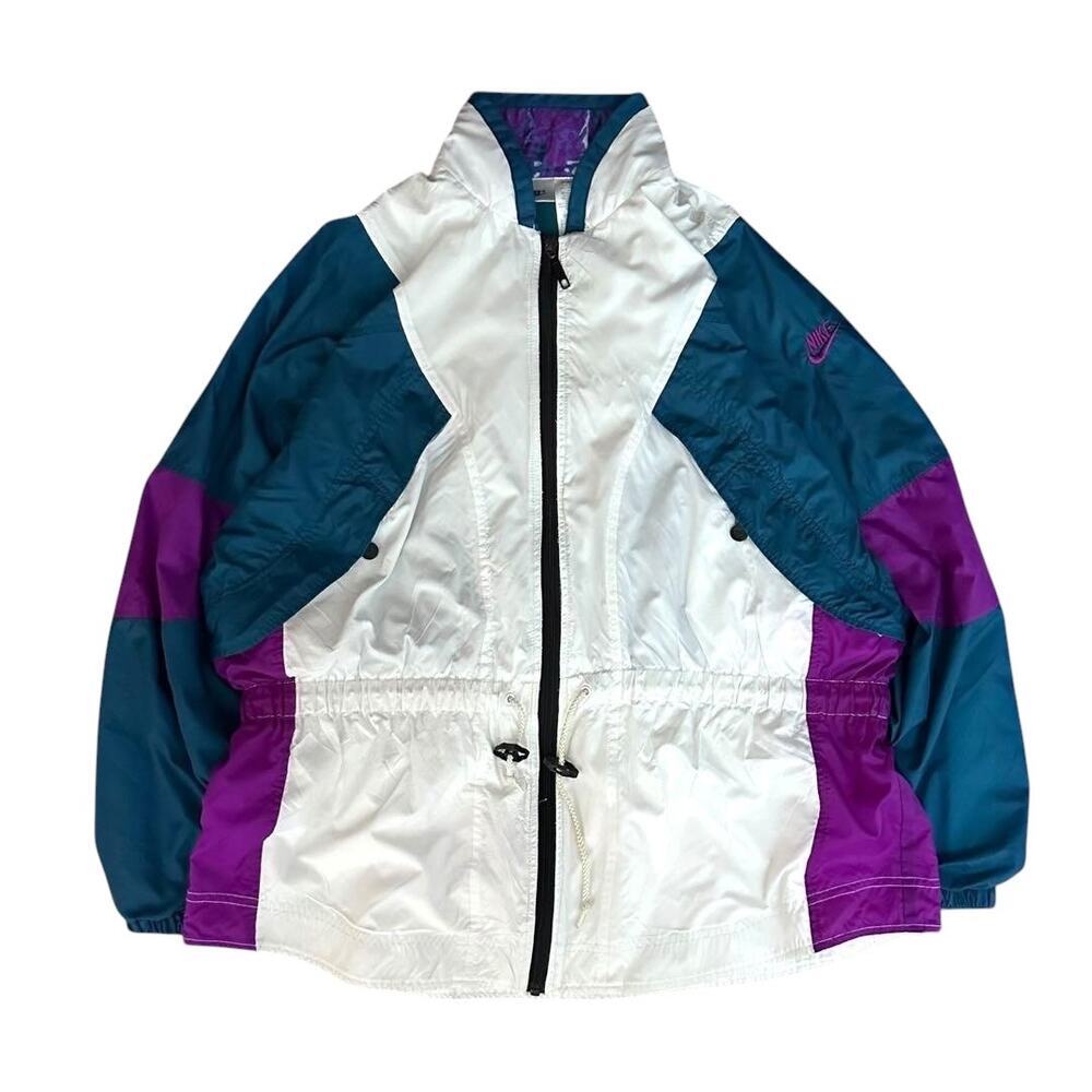 Nike Vintage 90s Color block windbreaker Jacket - Picture 3 of 5
